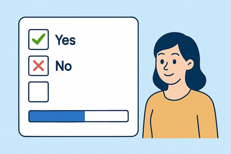 EAA Checkliste Illustration mit Person